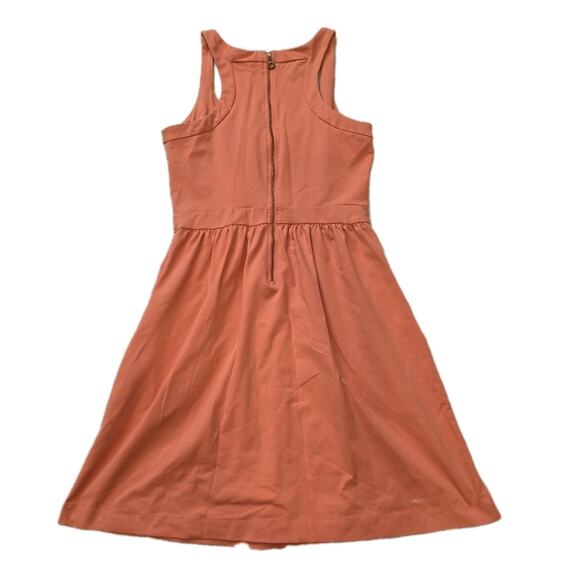 Cynthia Rowley Coral Fit And Flare Summer Dress Sz M Back Zip, Stretch - Picture 3 of 3